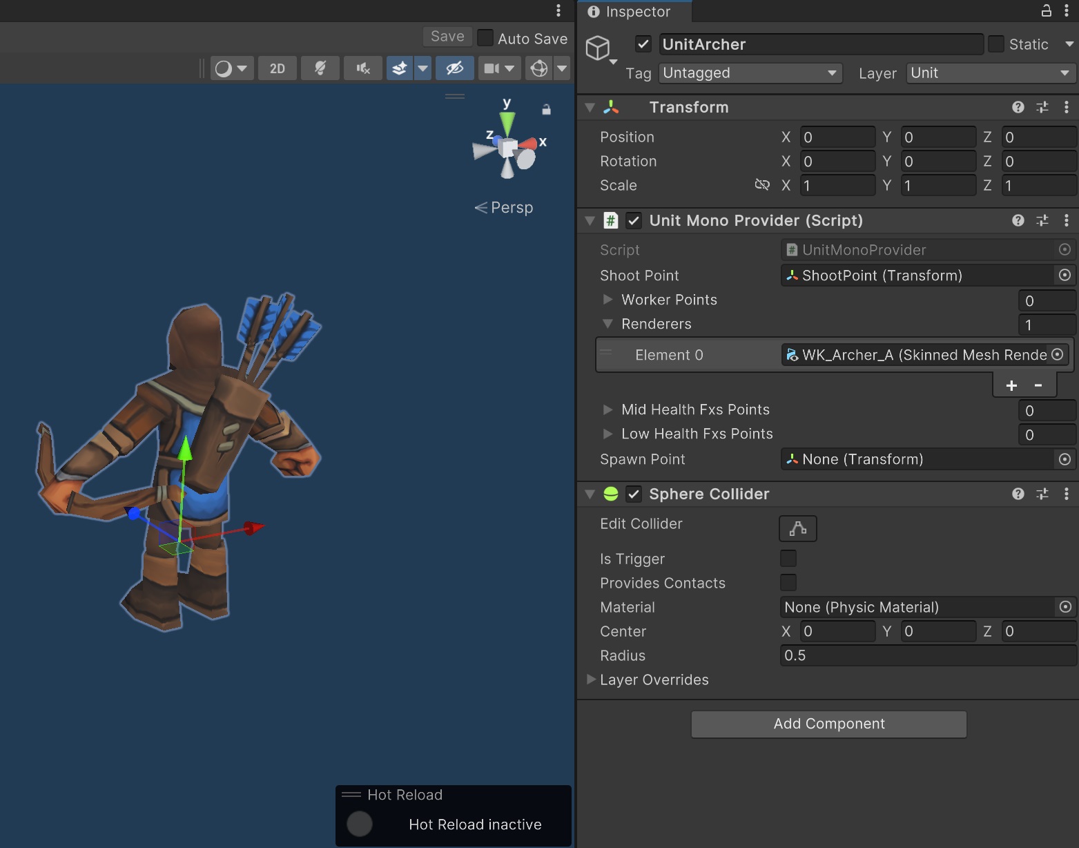 Префаб после изменений